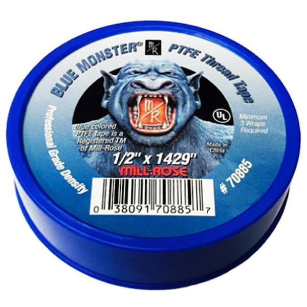 Larsen Supply Co Larsen Supply 225155 0.5 ft. x 1429 in. Monster non-Stick Thread Tape - Blue 225155 - main